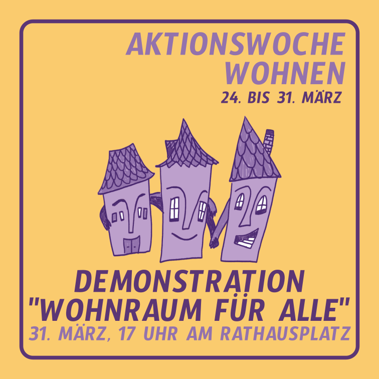 Sharepic mit Haus in Menschengestalt