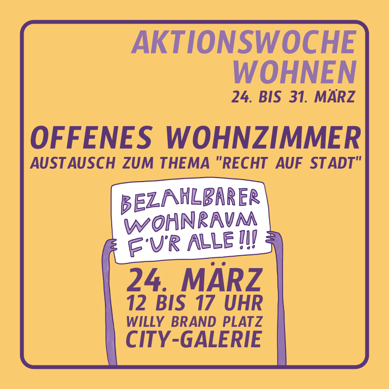 Sharepic mit Haus in Menschengestalt